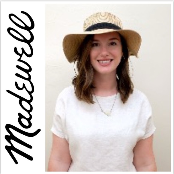 Madewell Accessories - Madewell Packable Wide Brim Straw Floppy Hat, Vacation or beach day! NWT